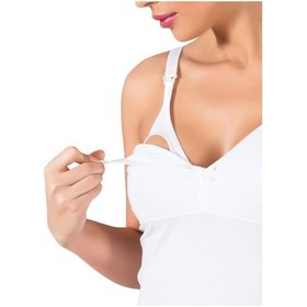 Resim Yarentuhafiye Lüx Drm Bayan Lohusa Emzirme Atleti Beyaz 1118 