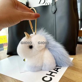 Resim Silver1 Gıoıo Yeni Gerçek Saç Kolye Sevimli Bebek Küçük Cinderblock Bebek Kolye Araba Anahtarlık (Yurt Dışından) 