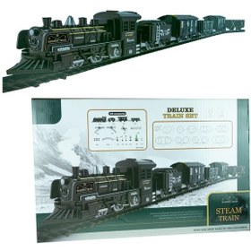 Resim Oyuncak Tren Işıklı Sesli Buharlı 1988 Tren Klasik 40 Parça 