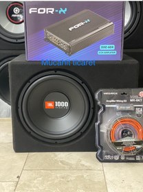 Resim Jbl Paket Set 30cm Bass 1000wat Forx 4kanallı Anfi Kablo Seti 