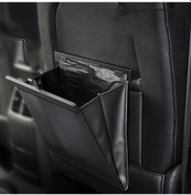 Resim Xuweiwei Foldable Car Trash Can Siyah Katlanır Manyetik Dayanıklı Deri Görünümlü Araç Çöp Kovası 