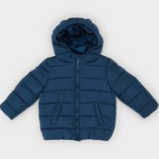 Resim Defacto Erkek Bebek Su Geçirmez Kapüşonlu Tafta Şişme Mont A2859a525auın232 İndigo 