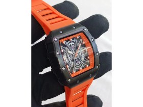 Resim Curren Silikon-Plastik Kordonlu, Takvimli, Turuncu Kordon ve Kadran, Su Geçirmez, 2 Yıl Garantili Erkek Kol Saati 