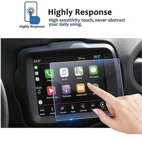 Resim Lemestar 2018-2020 Jeep Renegade İçin 8.4 İnç Gps Ekran Koruyucu - Cam Malzeme, 99% Şeffaflık, Parmak İzi Engeli, Kolay Kurulum 