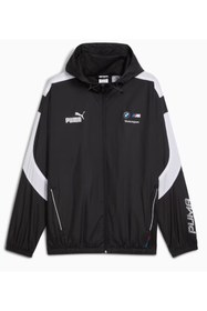 Resim Puma BMW MMS MT7+ Wındbreaker 633172-01 Kapüşonlu Yağmurluk Eşofman Üstü Erkek Ceket 