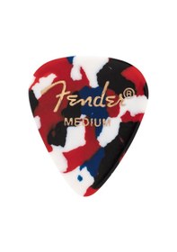 Resim Fender 1980351850 Classic Celluloid Confetti 351 Shape Medium Gitar Penası 12'li Dengeli Orta Kalınlık Hem Ritim Hem Solo İçin Uygun 