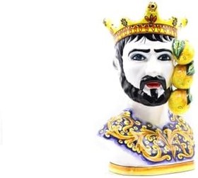 Resim Moor Dekoratif Desenli Büst Heykeli 