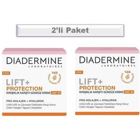 Resim Diadermine Lift+ Protection SPF 30 Kırışıklık Karşıtı Gündüz Kremi 2 x 50 ML 