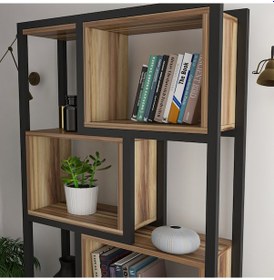 Resim Tiryaki Aksesuar Tokyo Metal Kitaplık 5 Raflı 80 CM 