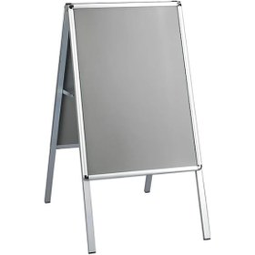 Resim B2 50x70 Cm Alüminyum Çift Taraflı Kaldırım Reklam Poster A Pano 