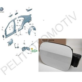 Resim Jetta 2011 2018 Depo Yakıt Kapağı 5c6809857e Beyaz 