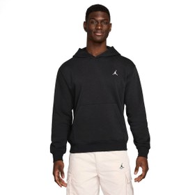 Resim Jordan Brooklyn Fleece Pullover Erkek Siyah Basketbol Sweatshirt FV7281-010 