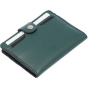 Resim Yeşil Deri Unisex Kredi Kartlık - S1KK00001653-S8H 