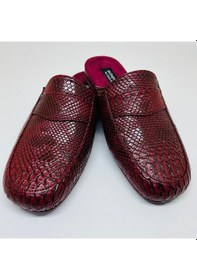 Resim Gönen Leder Erkek El Yapımı Bordo Cobra Ev Terliği Gı699646 Bordo 