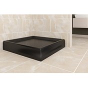 Resim ERİKMANN Siyah Duş Teknesi 80x80 H17 Hijenik Ve Sağlam 
