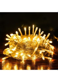 Resim 10 Metre 100 Ledli 8 Fonksiyonlu Dekoratif Lambader Sarı Lamba 5399 Diğer 