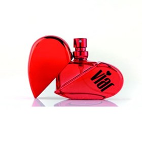 Resim Eti Kolonya Viar Kadın Cep ve Çanta Parfümü 3'lü Set Kırmızı Kalp Şekilli 3x28 ml 