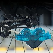 Resim Eller Serbest Bisiklet Zincir Temizleyici - Dayanıklı Plastik Tasarımlı Ergonomik Bisiklet Zinciri Temizleme Aracı, Mavi - Dağ ve Yol Bisikletleri için Kolay Zincir Yağıma ve Kir Çıkarma 