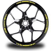 Resim Yamaha Yazılı Kısa Yazısız Kısa Dış Şerit 16'Lı Tek Renk Jant Sti 