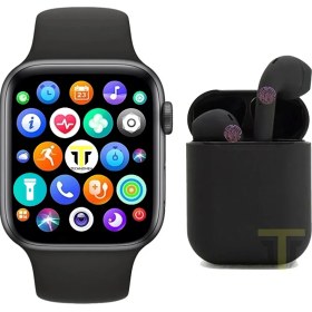 Resim Özbience Çift Siyah Akıllı Saat ve Kablosuz Kulaklık Seti 