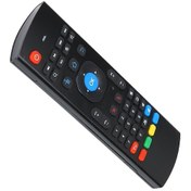 Resim Vkemall 6 Eksenli Jiroskoplu Kablosuz Kumanda, Hareket Algılama, İnfrared Öğrenme Ve Tam Klavye Girişi İle Pc/tv Kontrolü Pil Dahil Değil 