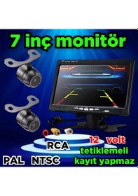 Resim 2 Ad. Kelebek Kamera + 7'' Monitör Seti Kayıt Yapmaz 12 Volt 
