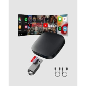 Resim Android Auto Kablosuz Dönüştürücü Hızlı Eşleşme ve Sesli Asistan Destekli Tdms-07 