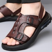Resim Bahar ve Yaz için Erkekler için Rahat Moda Kaymaz Sandaletler, Plaj Sporları için Sandaletler 