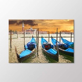 Resim Arty Tablo Iskeledeki Gondollar, Venedik Tablo Amz-Imb010-X 120X80 