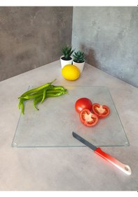 Resim Saydam Cam Kesme Tahtasi 29cm X 34cm 