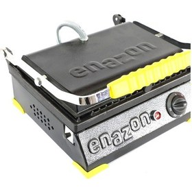 Resim 8 Dilim Elektrikli Saf Demir Döküm Tost Makinesi Döküm 30x23 - Siyah - Sarı 