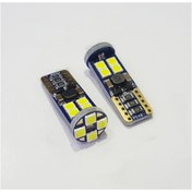 Resim FEMEX T10 3030 Chip 12ledli 650lumen Mavi Led Ampul Aktif Canbus 