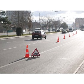 Resim Eko Trafik Konisi 75 Cm Reflektifli Trafik Dubası N11.175 