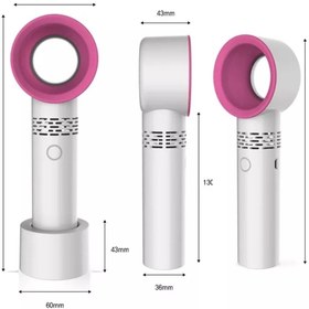 Resim Voground Mini El Fanı Bladess Fan Kurutucu Yaprak Hava Fan38 