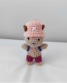 Resim perasse Tony tony chopper amigurumi oyuncak figür anahtarlık 7 cm 