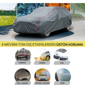 Resim Wagell Chery NICHEX300 Fitilli Araba Branda Miflonlu Oto Çadır Örtü 