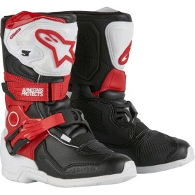 Resim Alpinestars TECH 3S Kros Çocuk Motosiklet Botu Siyah Kırmızı Beyaz 