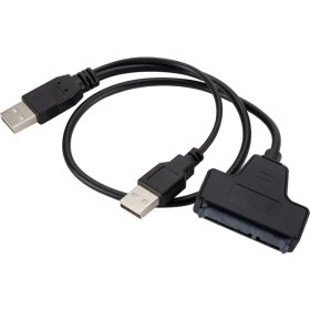 Resim Aogo USB 2.0 Sata Çevirici Kablo 2,5 Inç SSD ve HDD Için Sata - USB Adaptör Kablosu 2.5 Sata HDD USB 