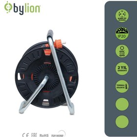 Resim Bylion Bylıon Seyyar Makaralı Uzatma Kablosu 3*2.5mm² 20 Mt. - Işıklı 