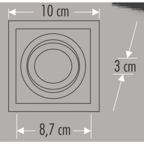 Resim Cata CT-5223 Pars Kare Spot 