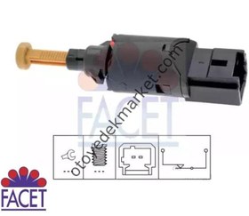 Resim Peugeot Partner (1998-2008) Fren Stop Müşürü (Facet) 