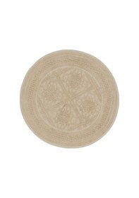 Resim Karaca Home Vio Ekru Yuvarlak 100x100 Cm Paspas 200.22.02.0015 Ekru 