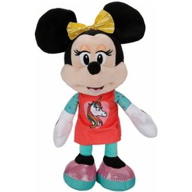 Resim Sunman Minnie Core Unicorn Elbiseli Peluş 25 Cm. 