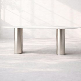 Resim Breeze Metal Leg Dining Table 