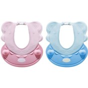 Resim Sones Bebek Şampuanı Su Geçirmez Kulak Koruması Ayarlanabilir Duş Bonesi Pembe 