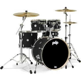 Resim PDP Drums Concept Maple 5 Parça 22" Akustik Davul (Mat Siyah) 