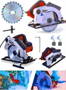 Resim WaltMann Profesional Elektrikli Sunta Kesme Makinası Daire Testere Lazerli-Kırmızı 