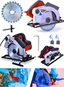 Resim WaltMann Profesional Elektrikli Sunta Kesme Makinası Daire Testere Lazerli-Kırmızı 