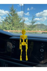 Resim Genel Markalar İskelet Ayna Süsü Sarı Araba Süsü 