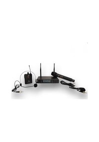 Resim Pawer Pw-u150a Ey Kablosuz Uhf Mikrofon Seti: El, Yaka Ve Kafa Mikrofonu 